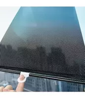 STUDIO 707 SUNSHADE ROLLER BLIND w/SUCTION CUPS BLACK