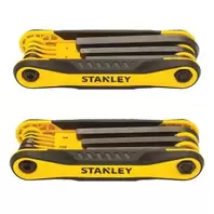 Stanley 17pc Folding SAE and Metric Hex Key Set