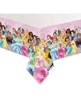 Disney Princess Party Supplies,Princess Birthday Banner, Princess Hanging Swirls And Tablecloth For Christmas Party, Camping, Picnics, Patio Barbecues, Wedding,Birthday