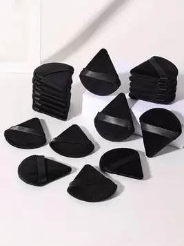 50/20/10/5/1pc Reusable Triangle Makeup Sponges, Multi-Functional Cosmetic Tools Suitable For Foundation, Primer, BB Cream, Sunscreen, CC Cream, Blush Etc., Perfect Replacement For Brushes, Ideal F...