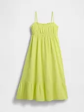 Kids Crinkle Gauze Midi Dress
