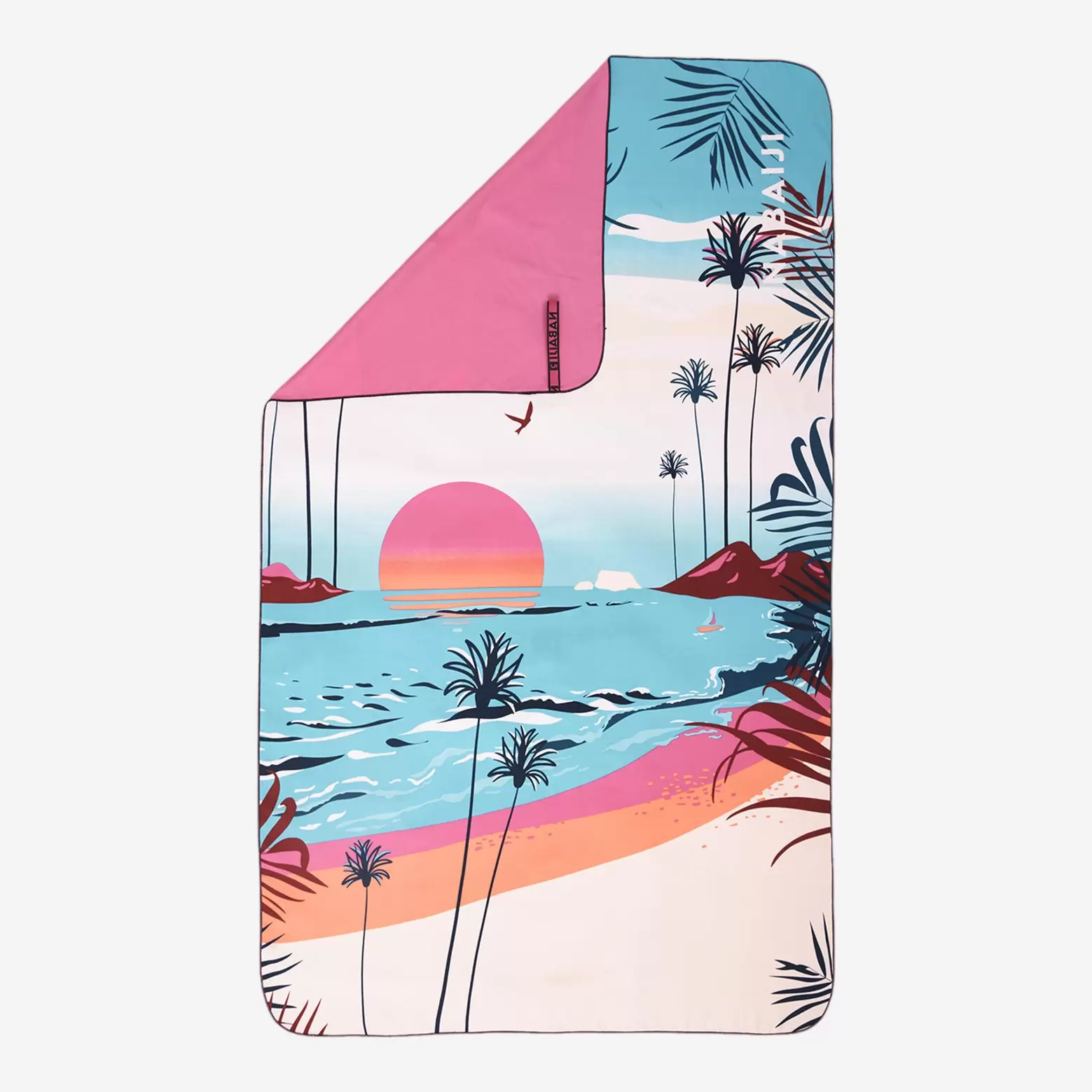 Microfibre Towel XL with Print, 110 x 175 cm
