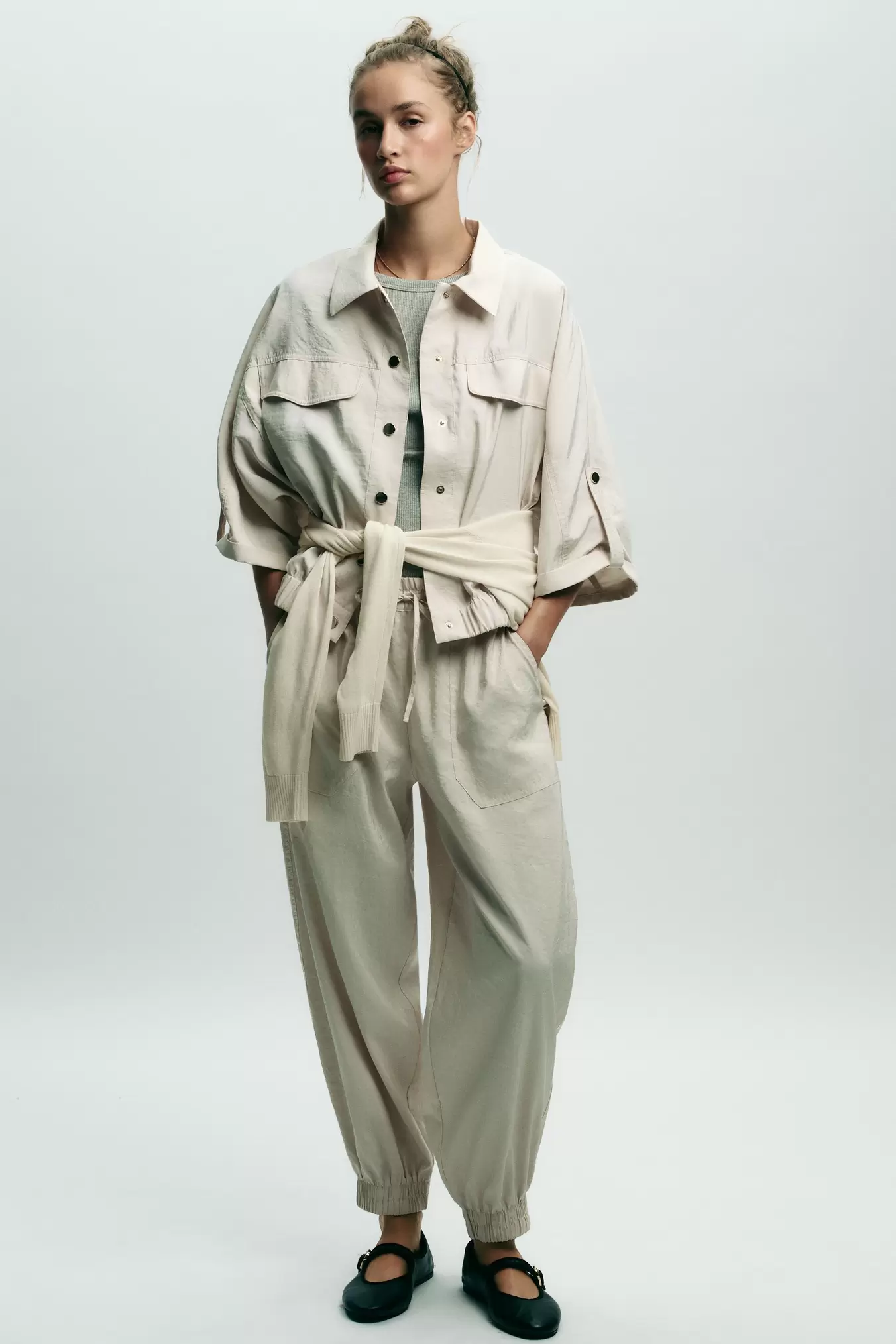 CUFFED HEM PANTS