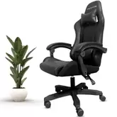MotionGrey Executive Office Gaming Chair - Comfortable, Ergonomic, High Back, PU Leather, Reclining Executive Desk Chair with Height Adjustment, Headrest & Lumbar Cushions - Black