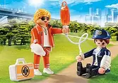 70823 - PLAYMOBIL Duo Secouriste et policière