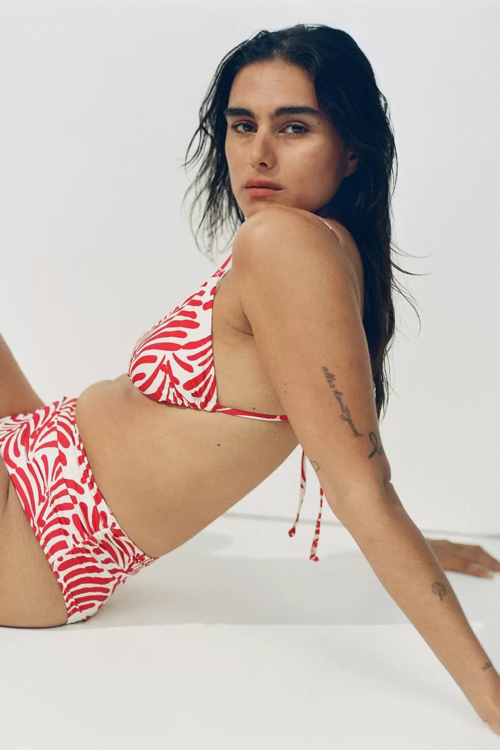 High Waist Cheeky Bikini Bottoms