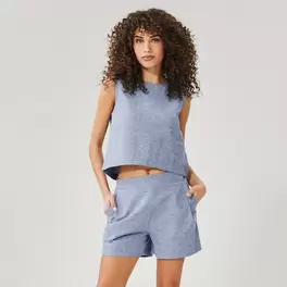 Linen Blend Sleeveless Top