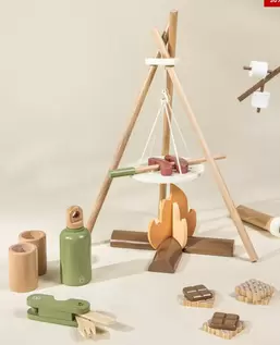 Coco Village Wooden Camping Playset