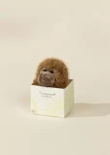 Mini Gift Plush Toy - Brown Monkey