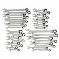 GearWrench 34pc Standard and Stubby Wrench Set - SAE and Metric