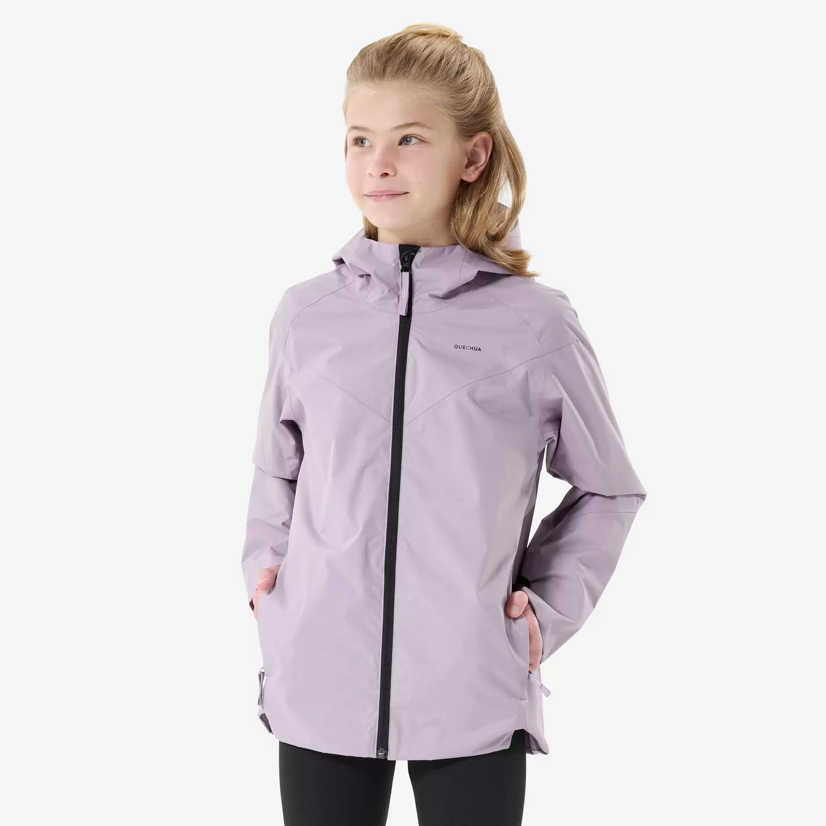 Kids’ Waterproof Hiking Jacket, MH 500 Age 7–15