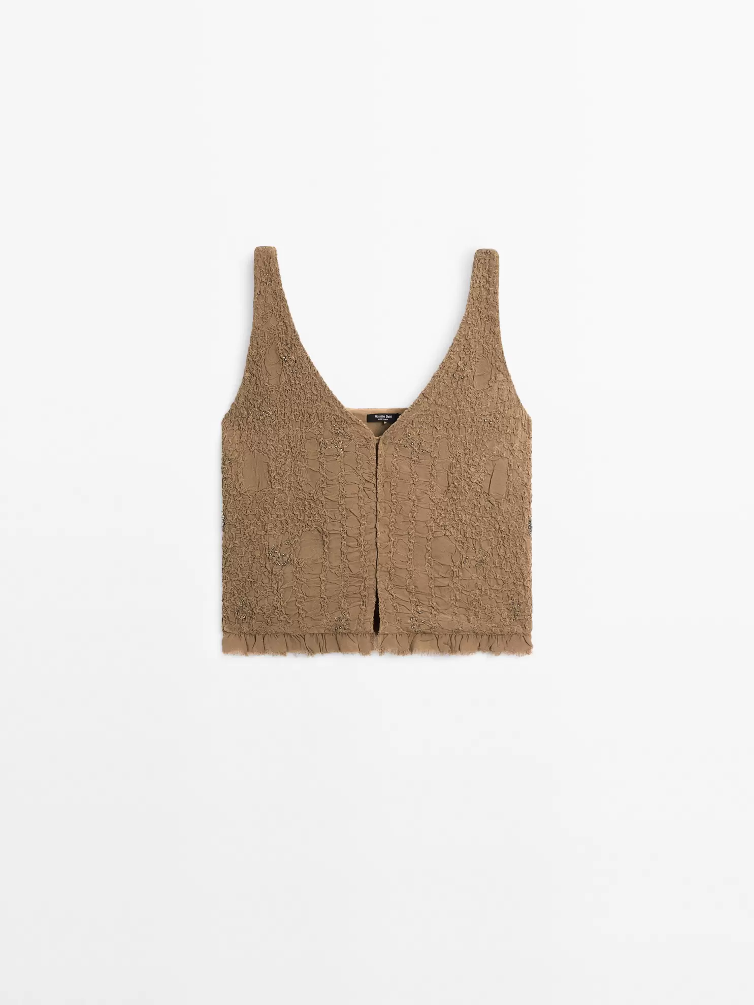 Textured strappy top