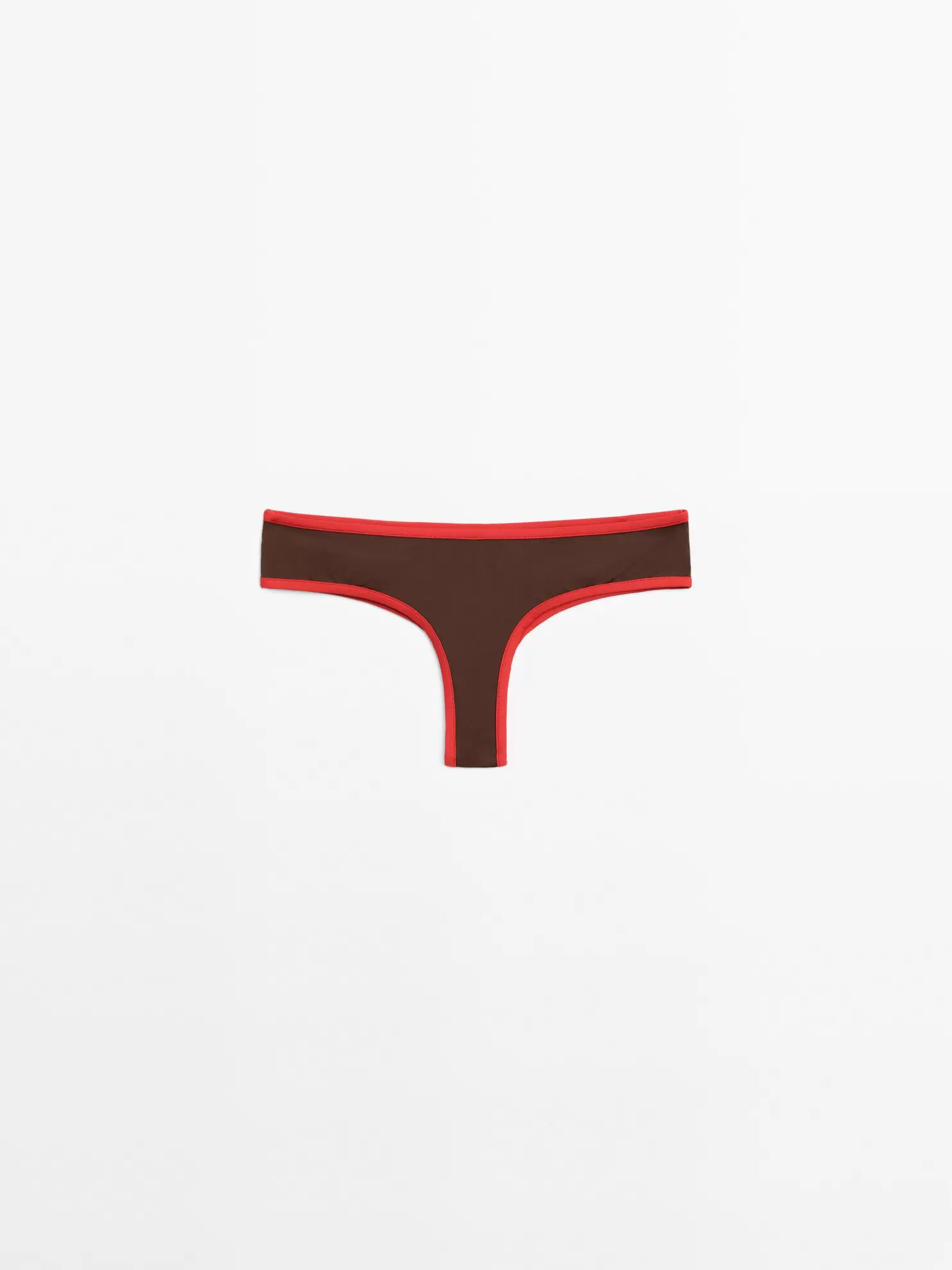 Contrast bikini bottoms