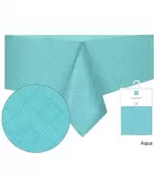 TEXTURED PRINTED FABRIC TABLECLOTH