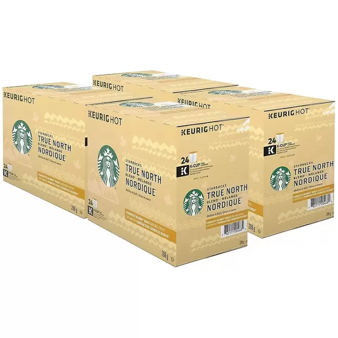 Starbucks True North Blend Coffee K-Cup Pods - 96 Pack