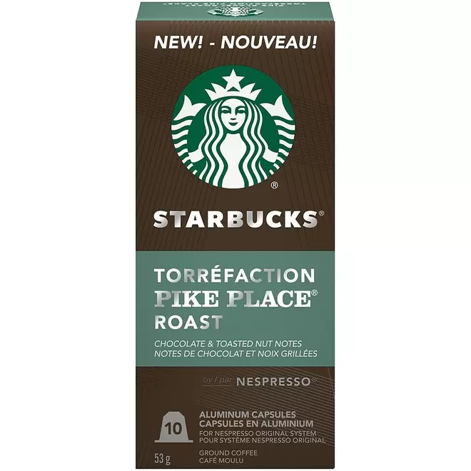 Starbucks Nespresso Original System Pike Place Capsules - 10 Pack