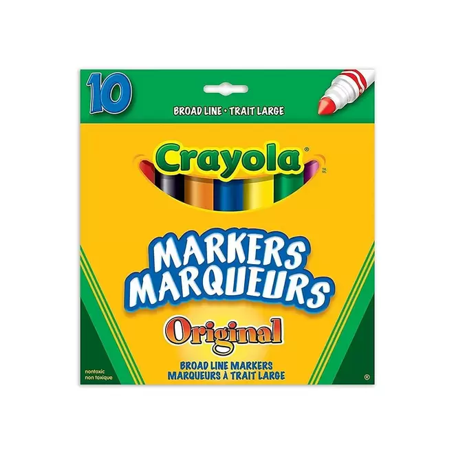 Crayola Original Broad Line Markers - 10 Pack
