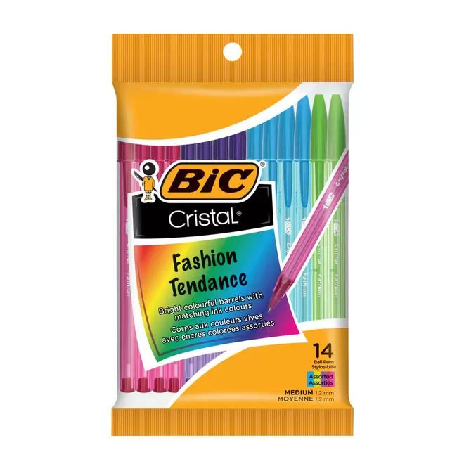 BIC Shimmers Fashion Colour Stic Pens - 14 Pack