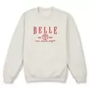 Belle Embroidered Pullover Sweatshirt for Women – Beauty and the Beast