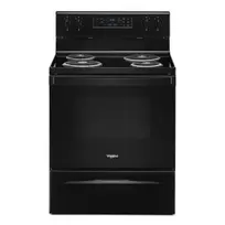Whirlpool 4.8 cu ft Coil Range Blk