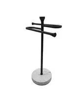 ASPEN GUEST TOWEL HOLDER WHITE/BLACK