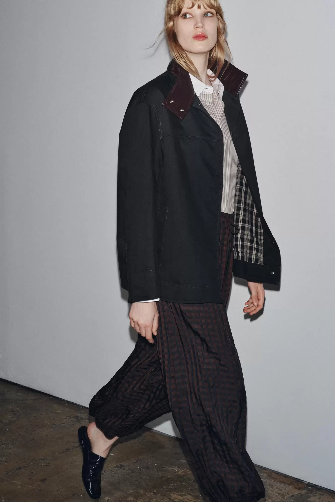 ZW COLLECTION GINGHAM BLOOMER PANTS