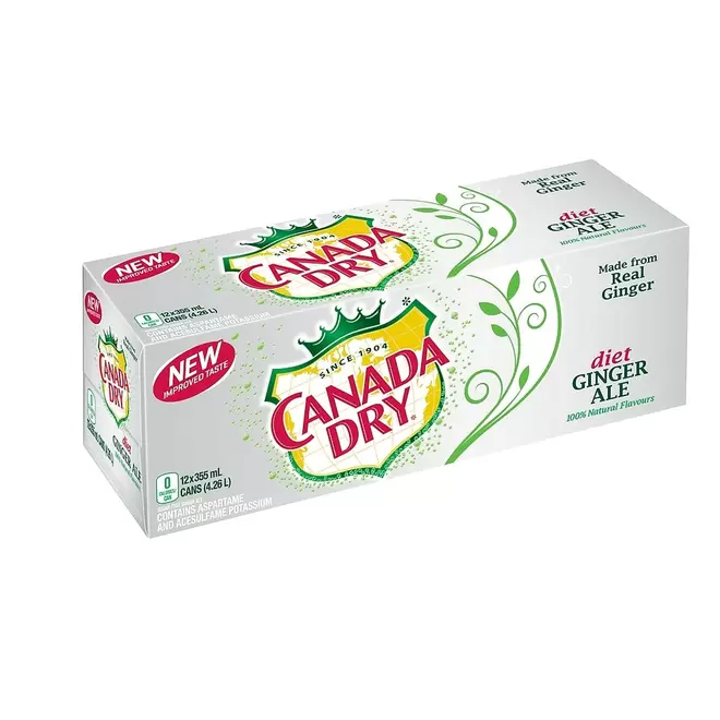 Canada Dry Diet Gingerale - 355mL - 12 Pack