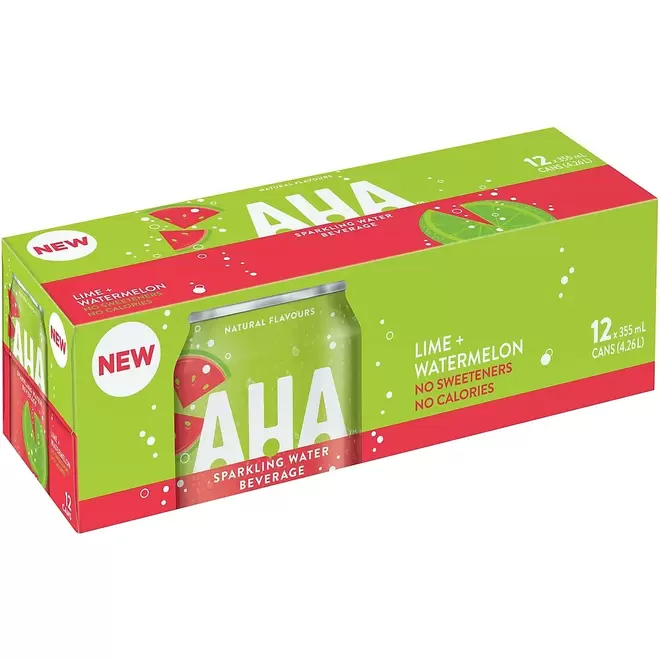 AHA Lime & Watermelon - 355mL - 12 Pack