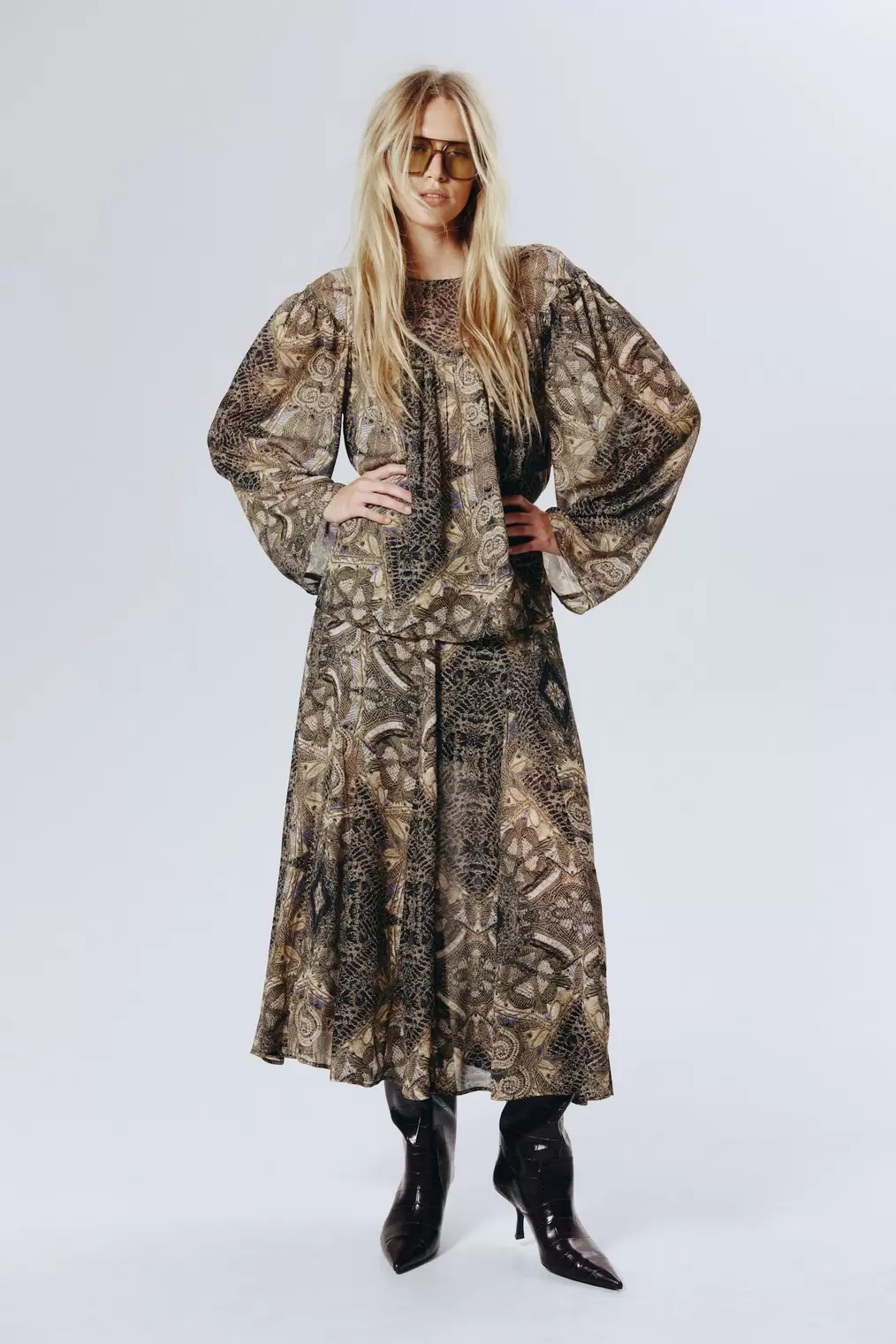Patterned Blouse