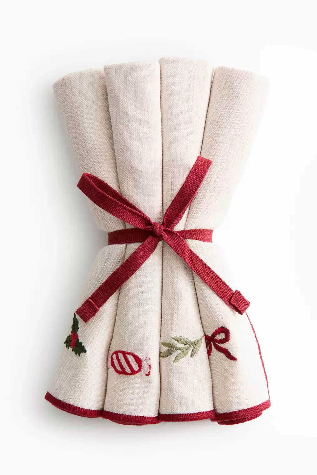 4-pack Embroidered Napkins