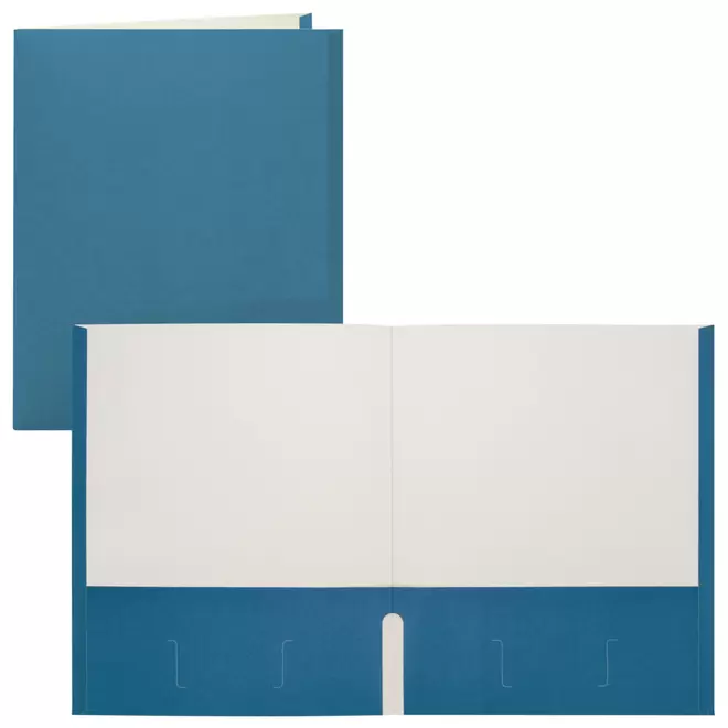 Staples Twin Pocket Portfolio - Letter Size - Light Blue