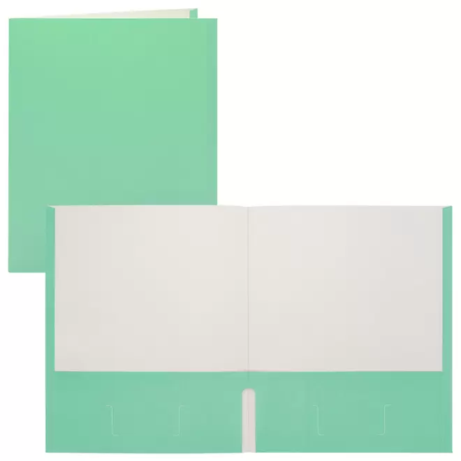 Staples Twin Pocket Portfolio - Letter Size - Teal
