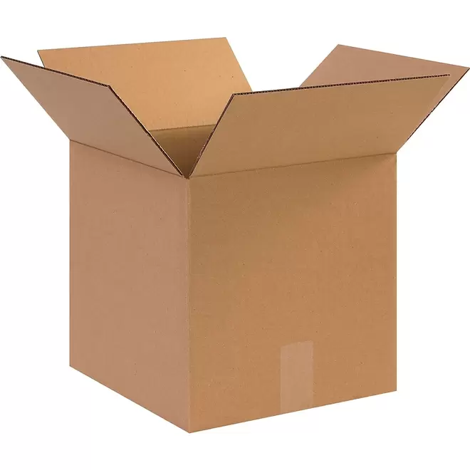 Staples Corrugated Shipping Carton - 14" L x 14" W x 14" H - Brown