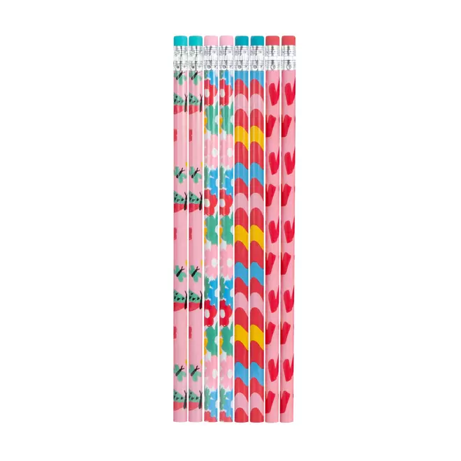 Pep Rally Fashion Pencils - Be Cool Be Bright - 8 Pack