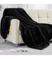 TIFFANY SHAG THROW AST 50X60"