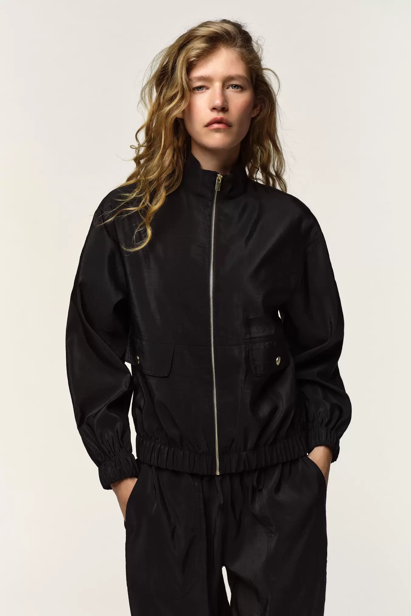 HIGH COLLAR BOMBER JACKET