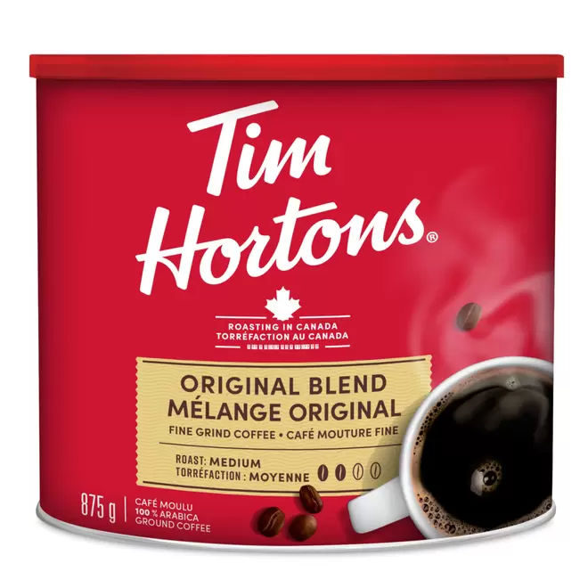Tim Hortons Original Blend Ground Coffee - 875g