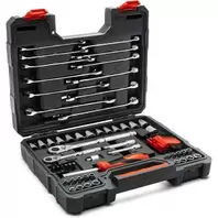 Crescent 70 Pc 1/4" & 3/8" Drive 6 & 12 Point Standard SAE/Metric Mechanics Tool Set