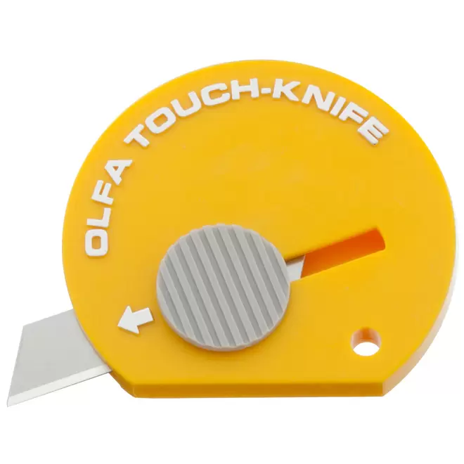 OLFA TK-4 Disposable Multi-Purpose Touch Knife with Retractable Blade - Yellow