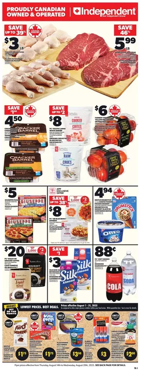 Independent Grocer catalogue in Sault Ste. Marie | Exclusive deals for our customers | 2025-08-14T00:00:00.000Z - 2025-08-20T00:00:00.000Z