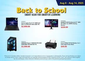 Canada Computers catalogue in Toronto | Back to school  | 2025-08-14T00:00:00.000Z - 2025-08-28T00:00:00.000Z