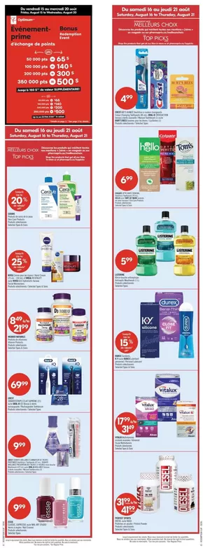 Shoppers Drug Mart catalogue | Top deals and discounts | 2025-08-16T00:00:00.000Z - 2025-08-21T00:00:00.000Z