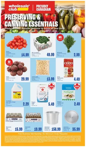 Wholesale Club catalogue in Owen Sound | Wholesale Club Weekly ad | 2025-08-14T00:00:00.000Z - 2025-08-27T00:00:00.000Z