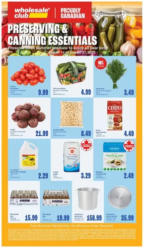 Wholesale Club catalogue in Lethbridge | Great offer for all customers | 2025-08-14T00:00:00.000Z - 2025-08-27T00:00:00.000Z