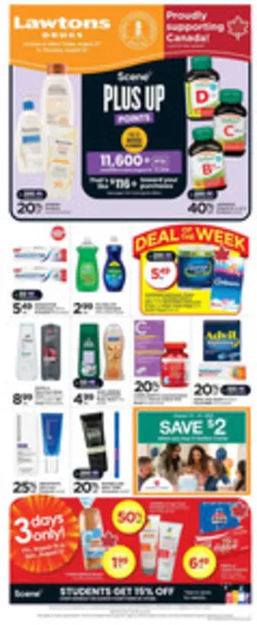 Lawtons Drugs catalogue in Miramichi | Weekly Ad | 2025-08-15T00:00:00.000Z - 2025-08-21T00:00:00.000Z