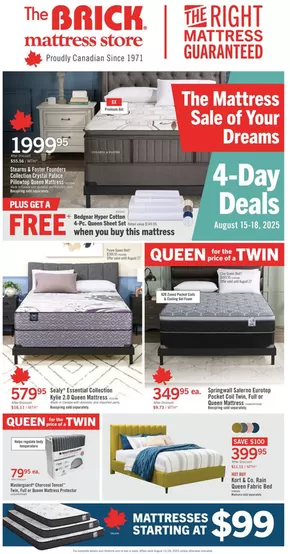 The Brick catalogue in Lethbridge | Brick Mattress Store | 2025-08-15T00:00:00.000Z - 2025-08-27T00:00:00.000Z