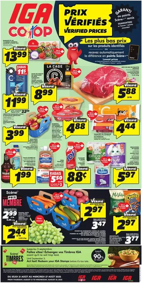 IGA catalogue in Saguenay | Discounts and promotions | 2025-08-21T00:00:00.000Z - 2025-08-27T00:00:00.000Z