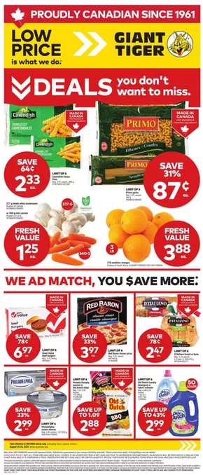 Giant Tiger catalogue in Red Deer | Current deals and offers | 2025-08-20T00:00:00.000Z - 2025-08-26T00:00:00.000Z