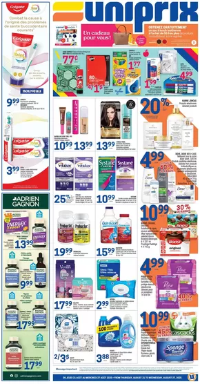 Uniprix catalogue in Calgary | Uniprix Weekly ad | 2025-08-21T00:00:00.000Z - 2025-08-27T00:00:00.000Z