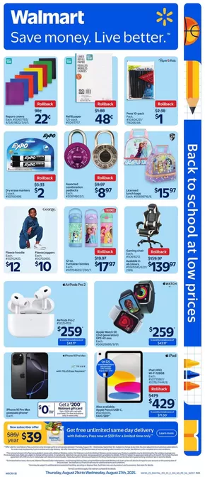 Walmart catalogue in Belleville | New offers to discover | 2025-08-21T00:00:00.000Z - 2025-08-27T00:00:00.000Z